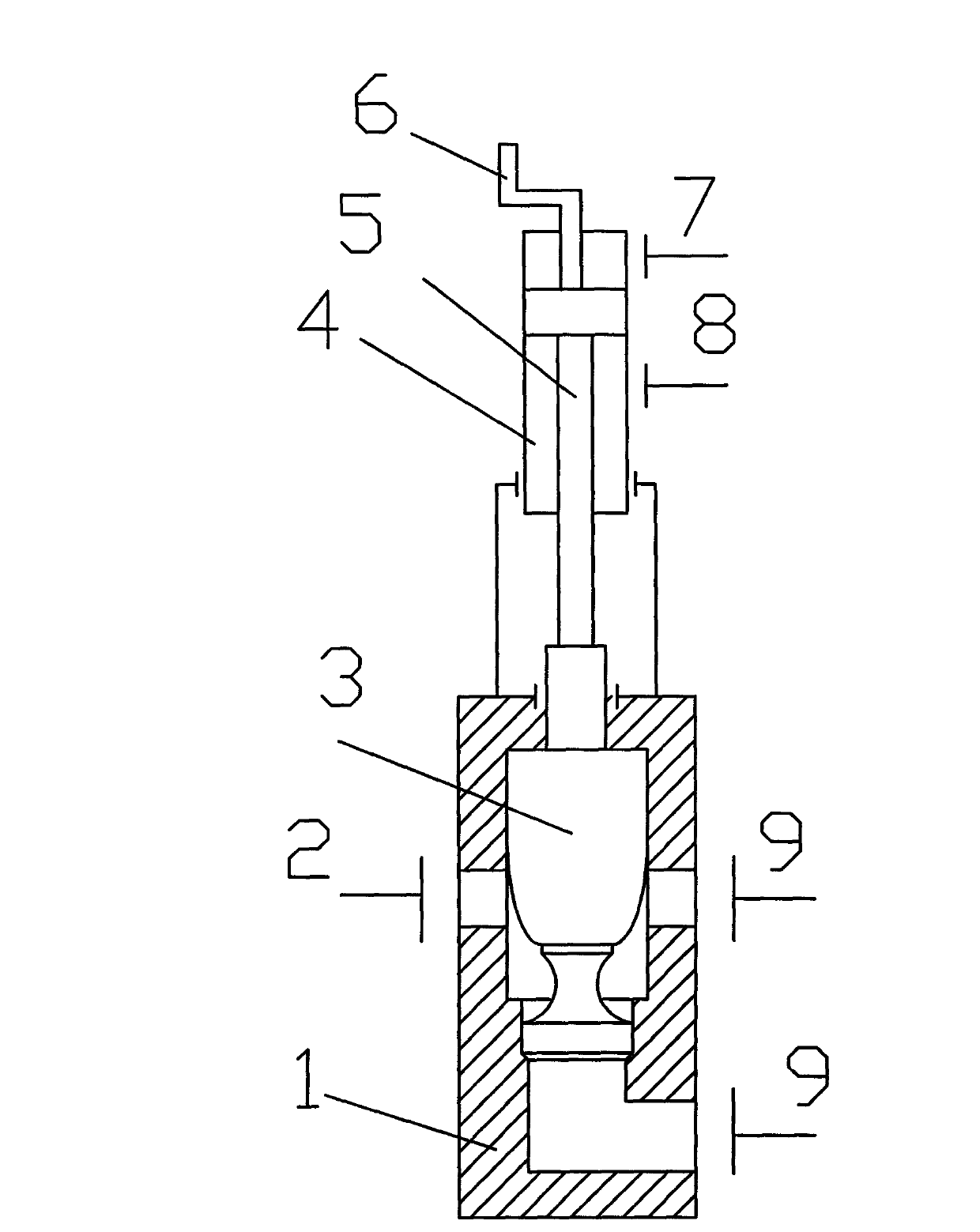 Control method of opening of large flow throttle valve for water