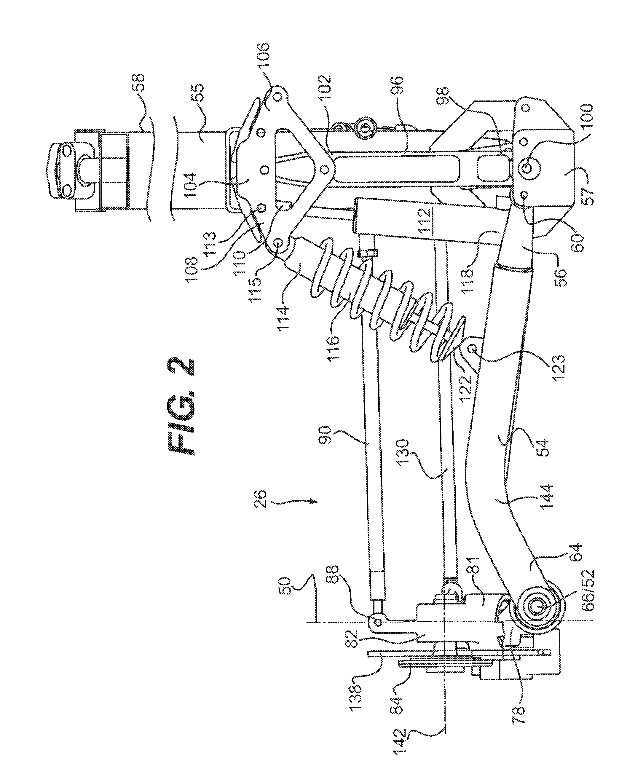 Leaning vehicle with tilting front wheels and suspension therefor