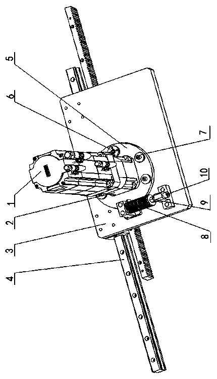 Gear and rack floating clearance transmission device and gear and rack transmission device