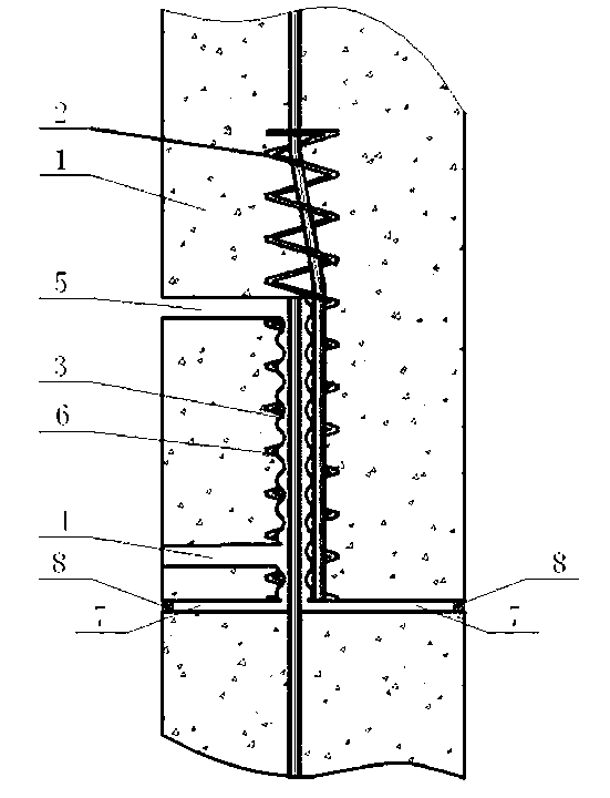 Building construction steel bar connection structure and connection method