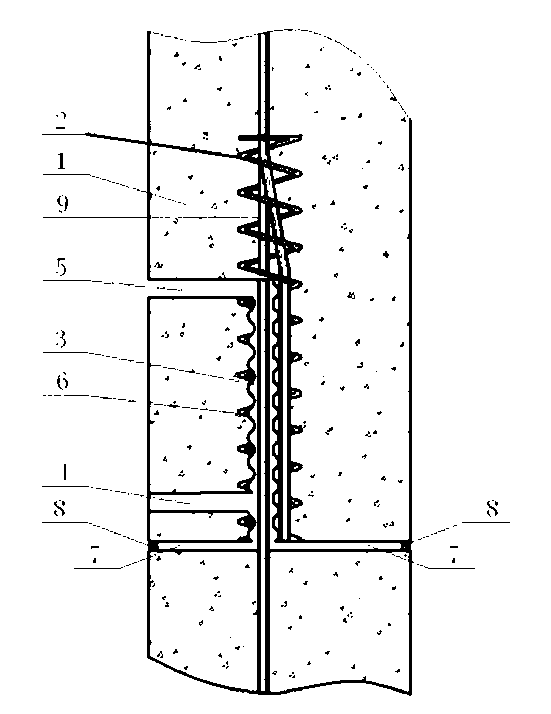 Building construction steel bar connection structure and connection method