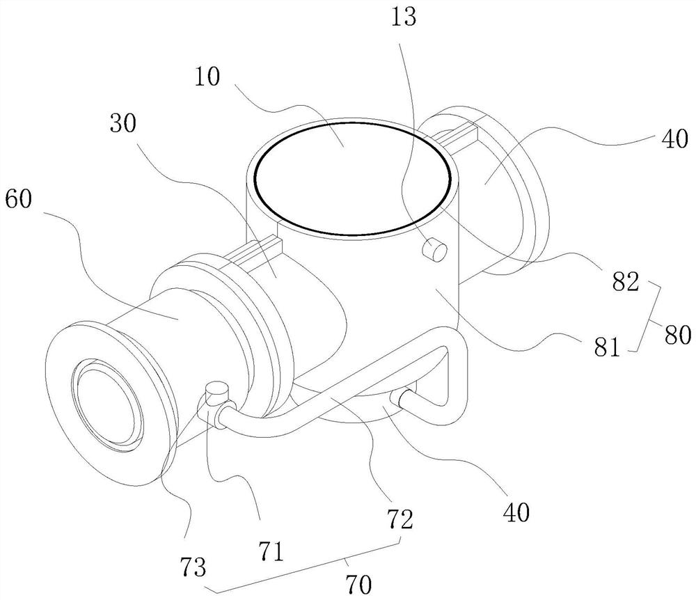 Noise reduction type valve body for reducing noise of main steam drain valve