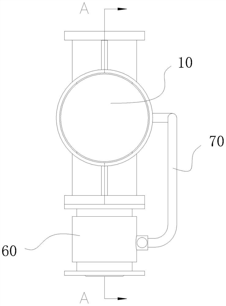 Noise reduction type valve body for reducing noise of main steam drain valve