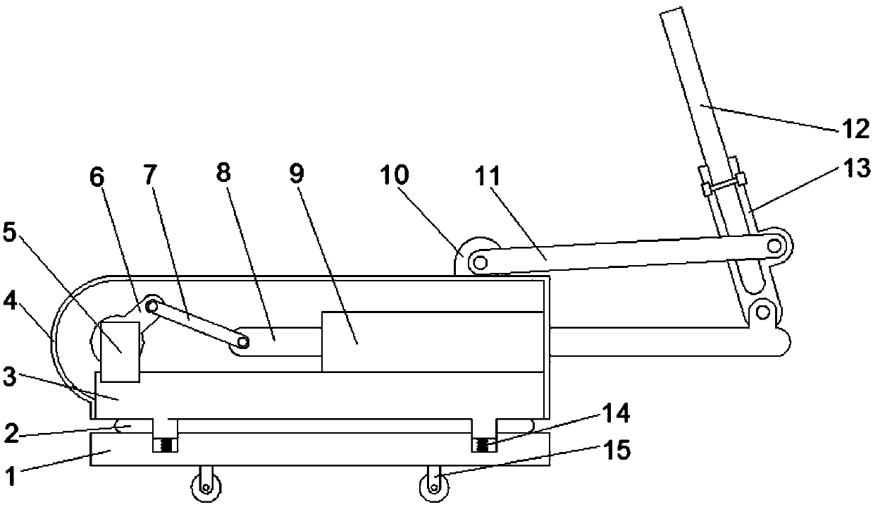 Scraping device for rough wall surface