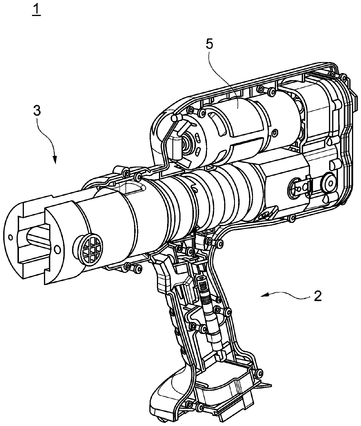 Tool head for a pressing device