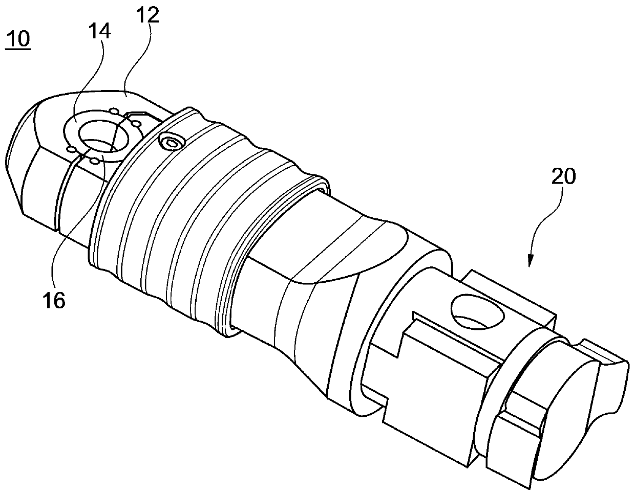 Tool head for a pressing device