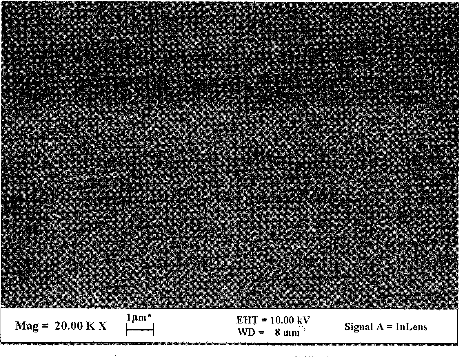 Method for preparing high-purity high-density WO3/S core-shell structure nano-particles