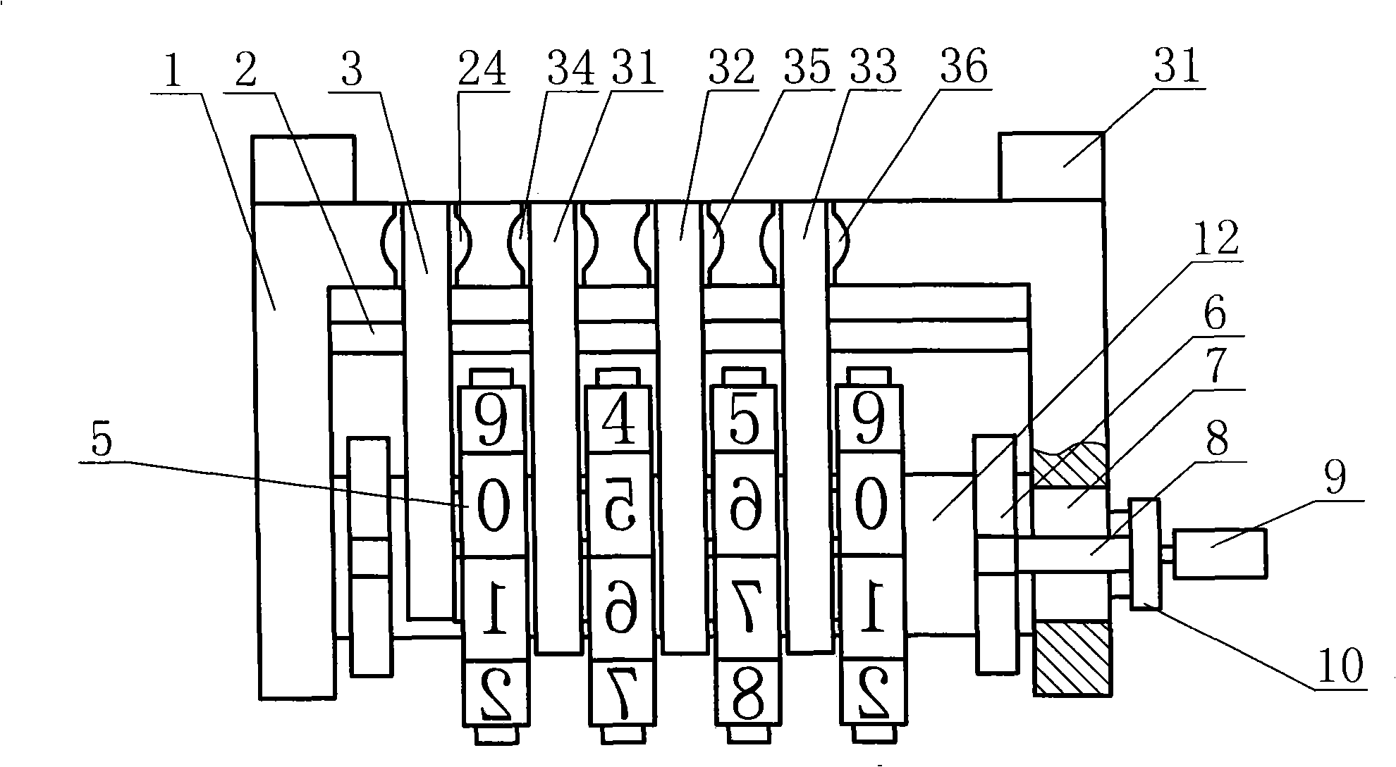 Numbering device