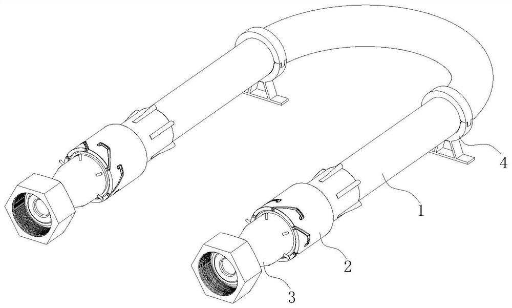 Fire-resistant and heat-insulating hydraulic hose assembly