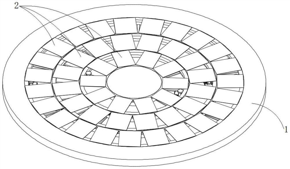 An independent rotating multi-ring disc three-dimensional parking device