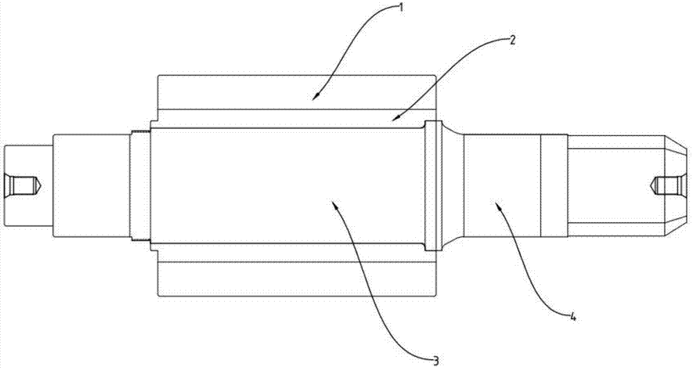 A manufacturing method of graphite-containing high-speed steel combined nesting composite roll
