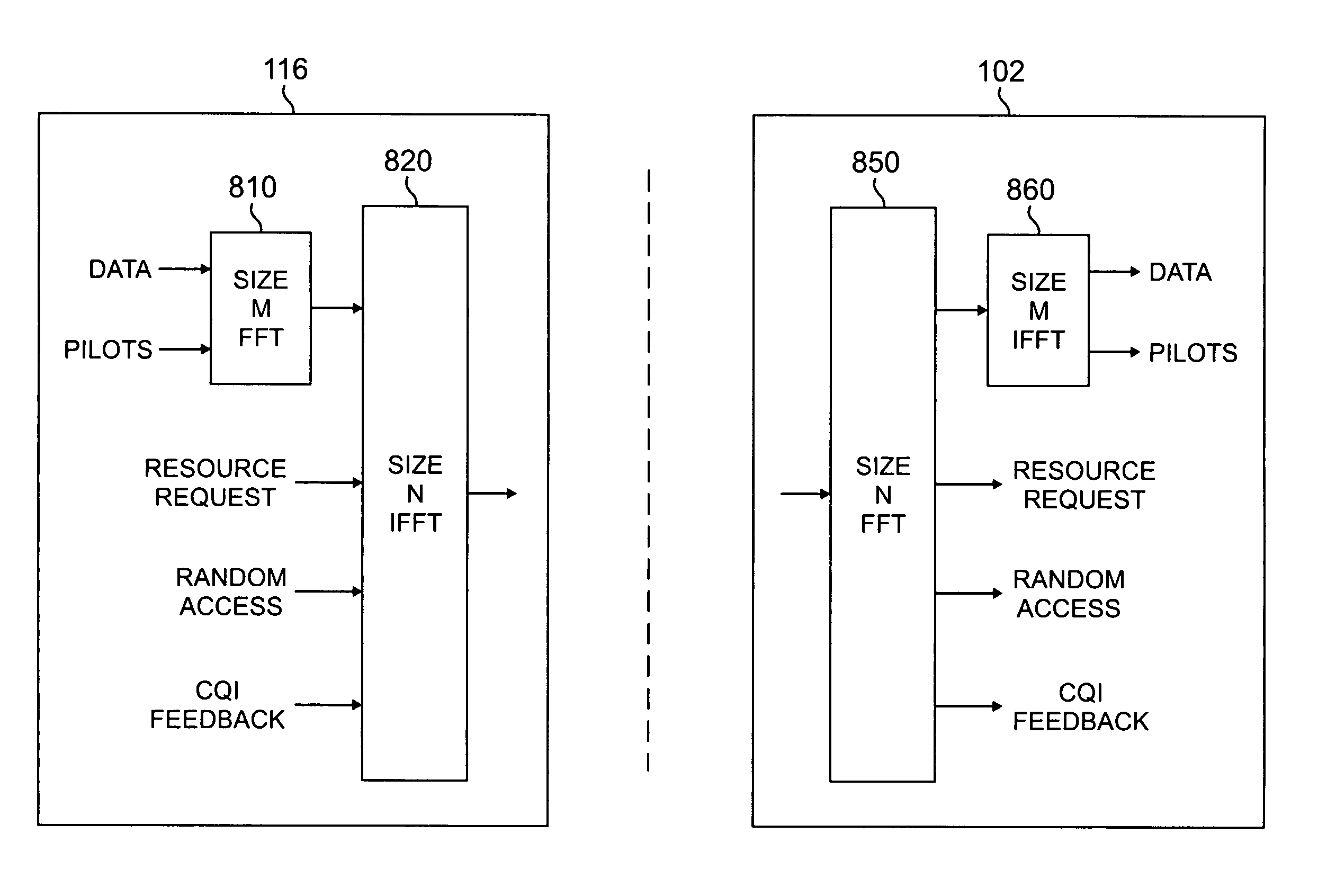 Apparatus and method for FT pre-coding of data to reduce PAPR in a multi-carrier wireless network