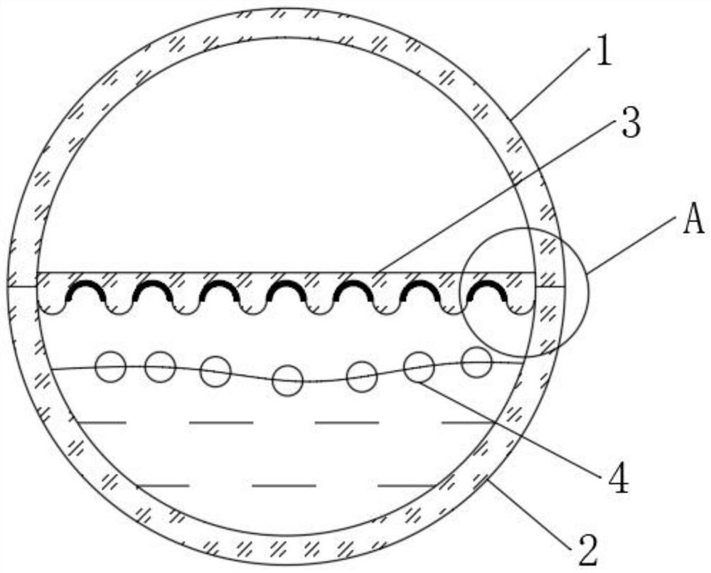 Internal moving type high-strength pervious concrete