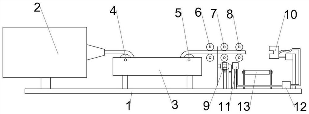 Method for producing edible straw by twin-screw extruder