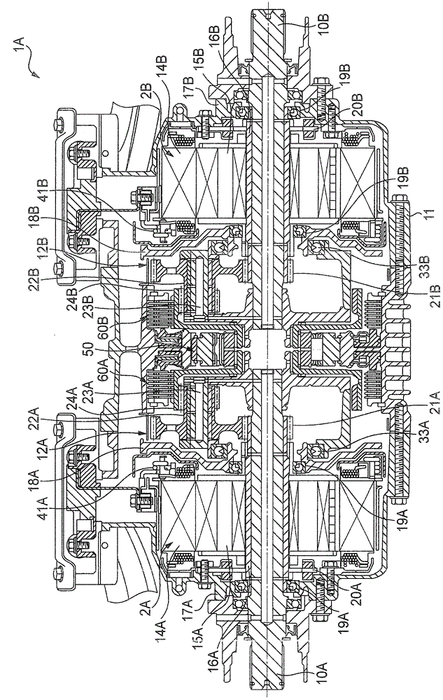Driving device and vehicle with the driving device