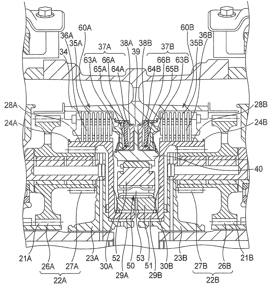 Driving device and vehicle with the driving device