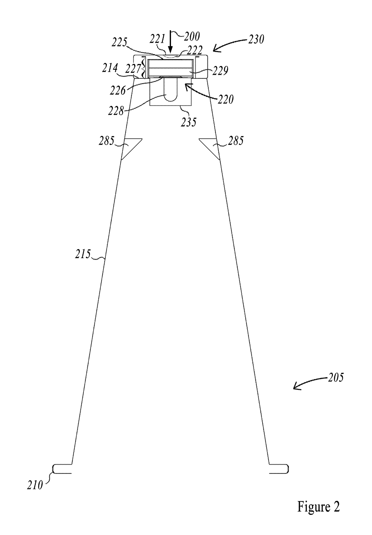 Safety cone with controlled illumination