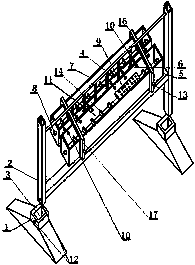 Movable combined afforestation guardrail with irrigation system