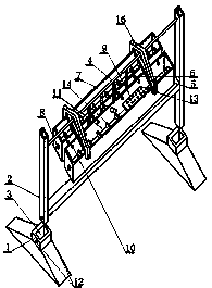 Movable combined afforestation guardrail with irrigation system