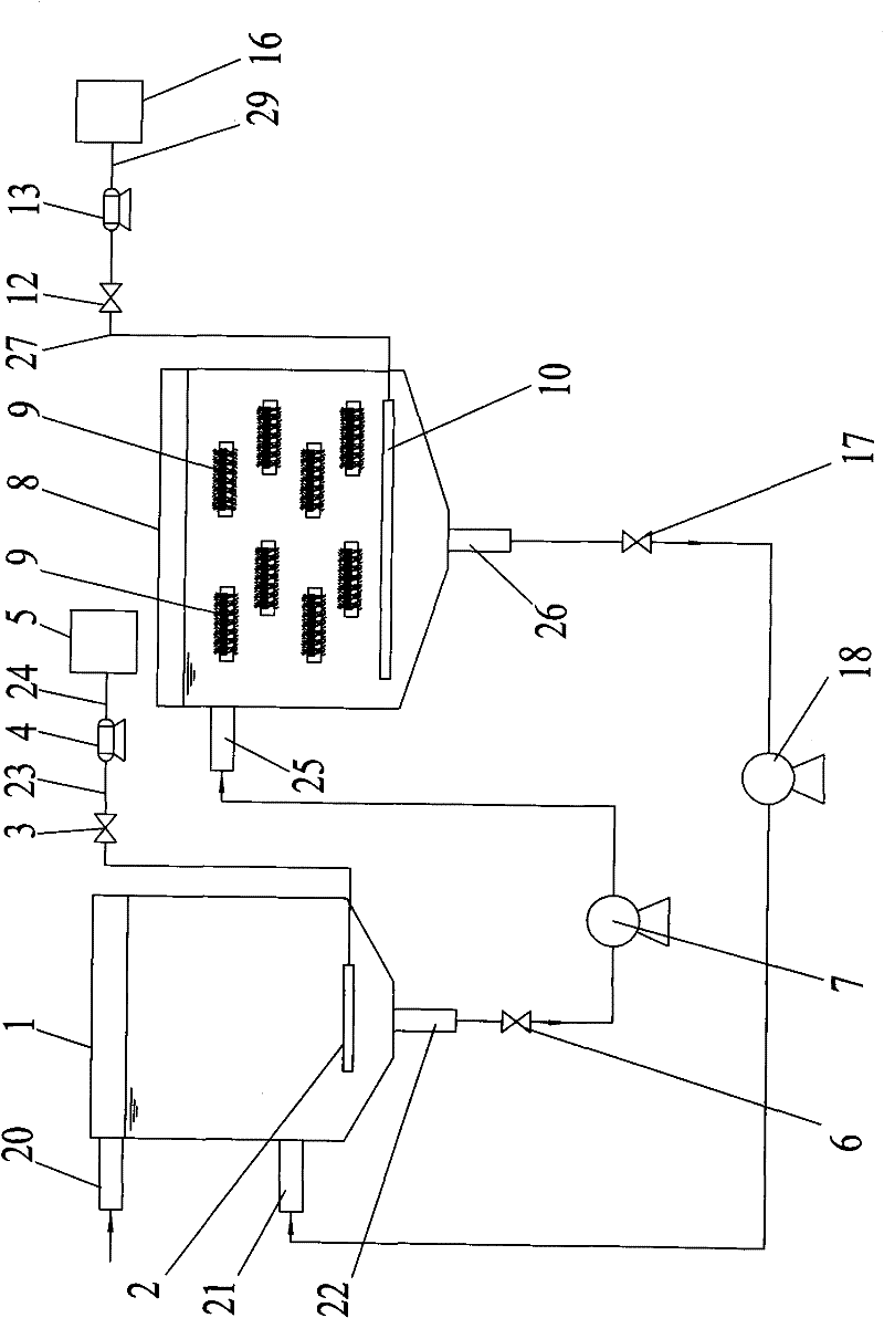 Sludge reduction and denitrification combined urban sewage and sludge combined treatment system