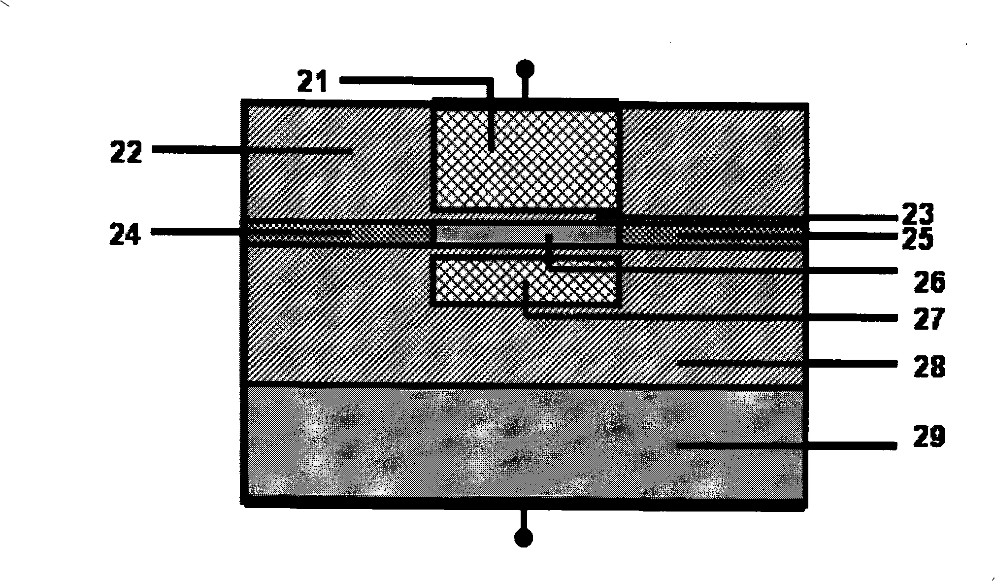 Production method of bulk silicon nano line transistor device