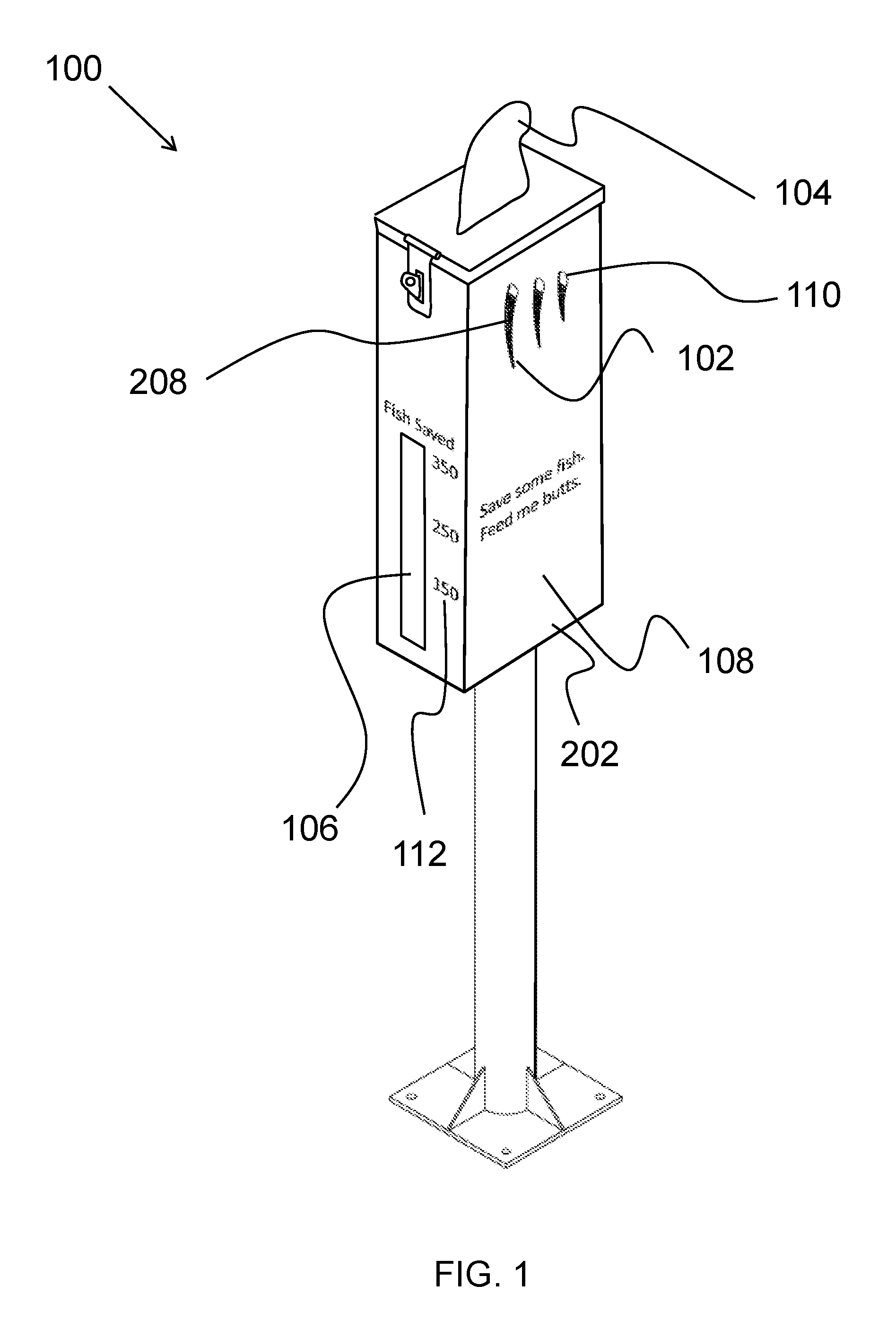 Animal-shaped trash receptacle with cavity having transparent viewing window