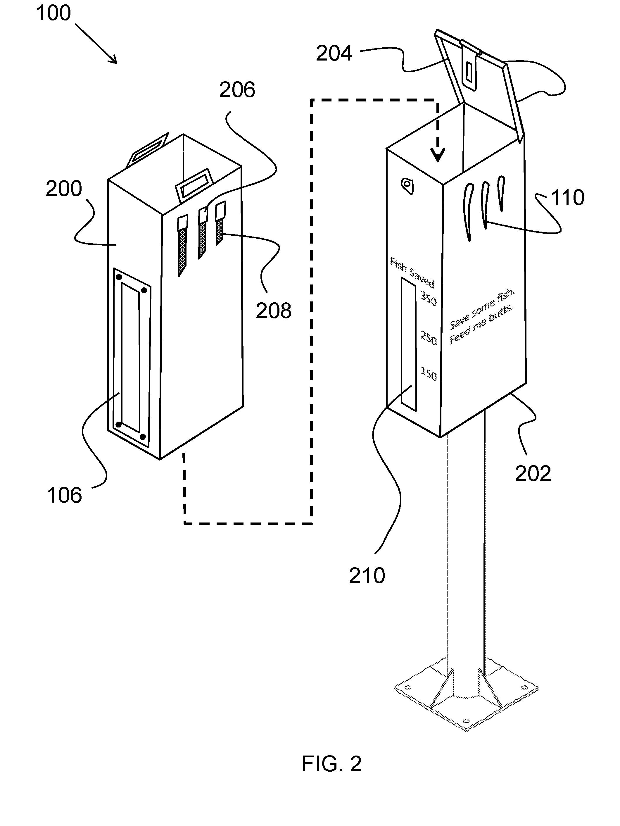 Animal-shaped trash receptacle with cavity having transparent viewing window