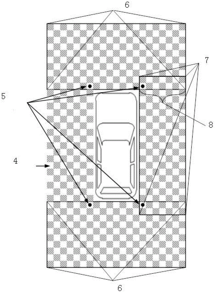 Automobile panorama camera calibration method and apparatus