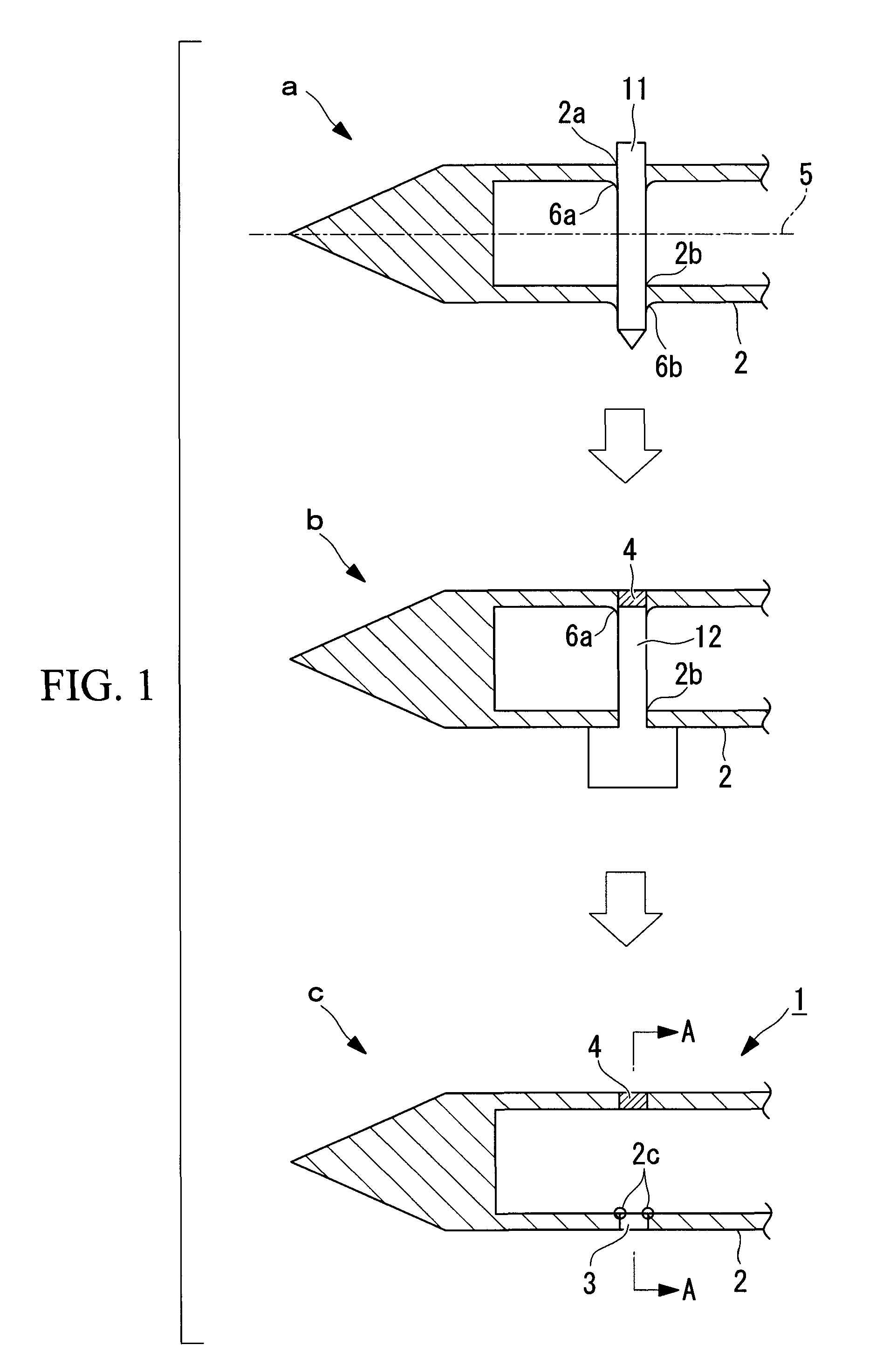 Through-hole manufacturing method for cylindrical body wall and cylindrical body structure