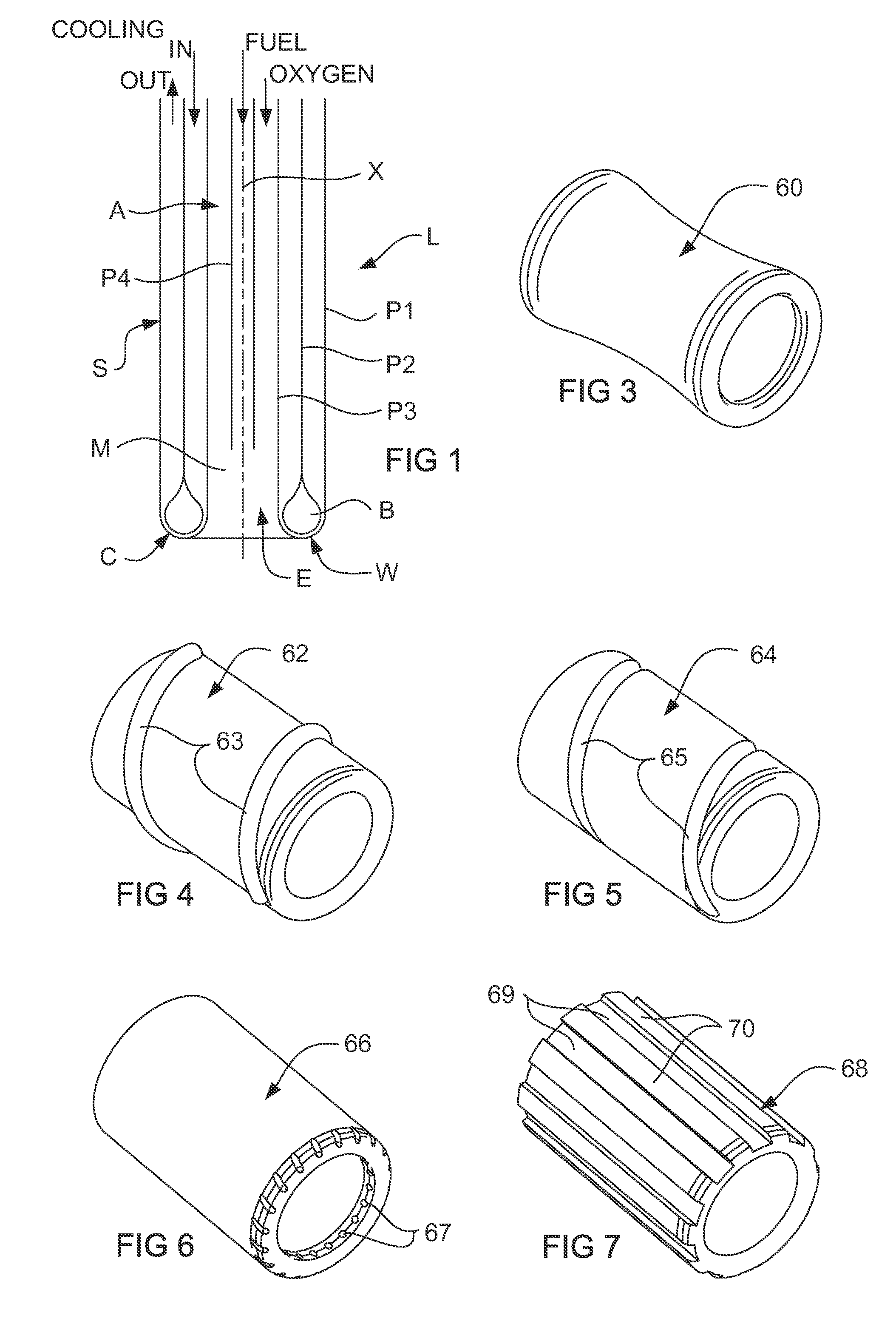 Fluid cooled lances for top submerged injection