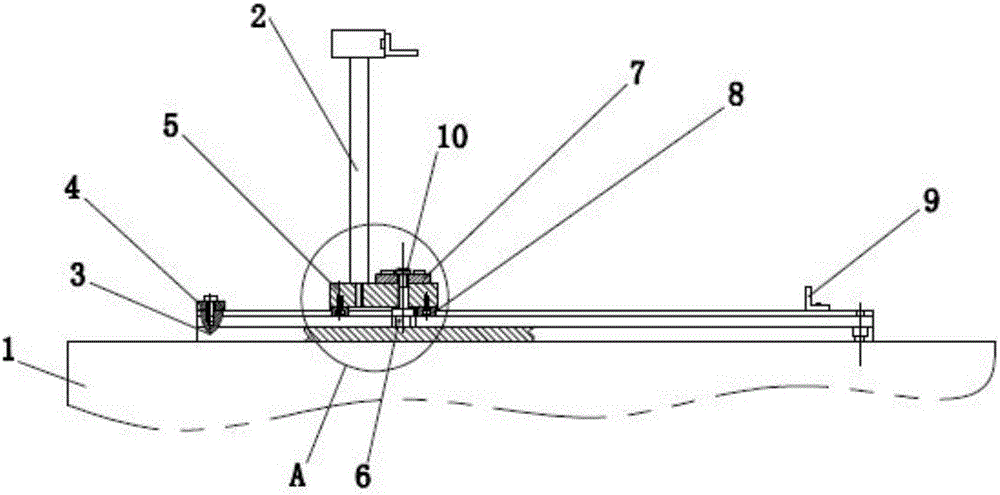 Tool for rapidly avoiding and resetting three-coordinate measurement head replacing frame