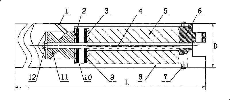 Boring bar based on friction damping