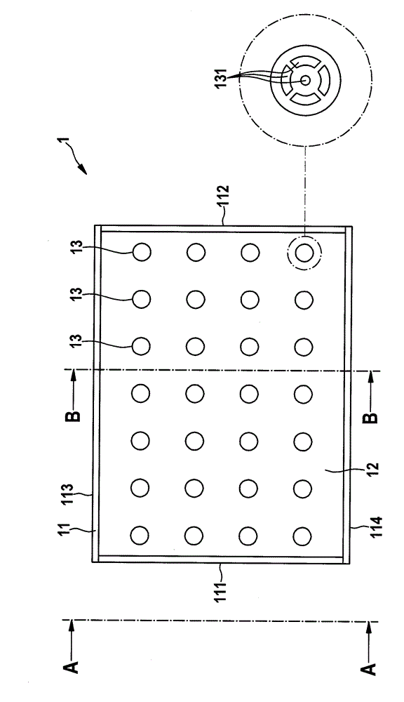 Spacer for a battery, battery and motor vehicle