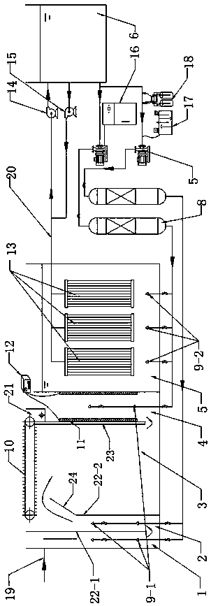 Oxidization-type air-flotation coupling ultrafiltration water purification system and method