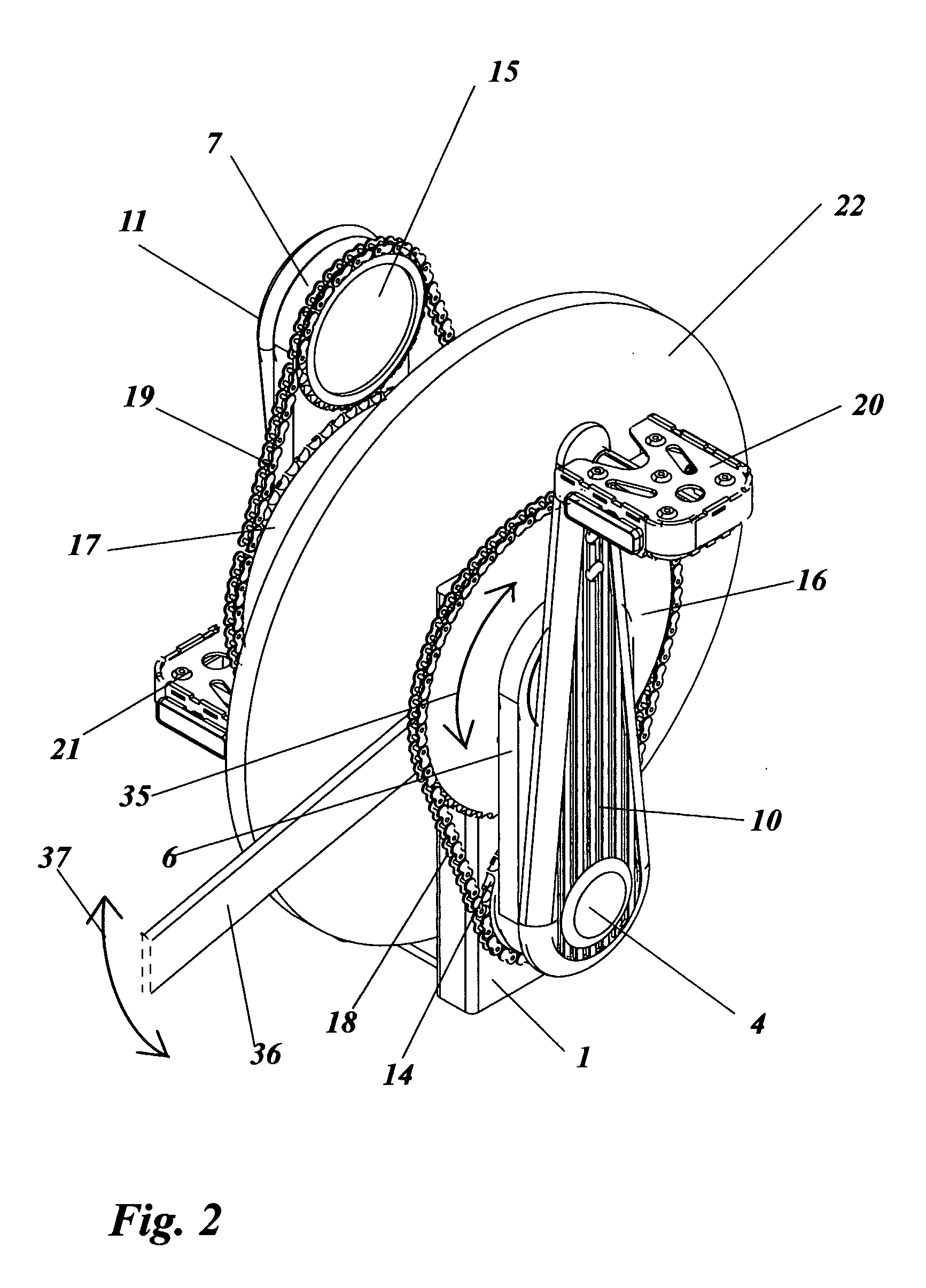 Apparatus for Physical Exercise, and a Crank Device and Foot Supporting Platforms for Use With Such Apparatus