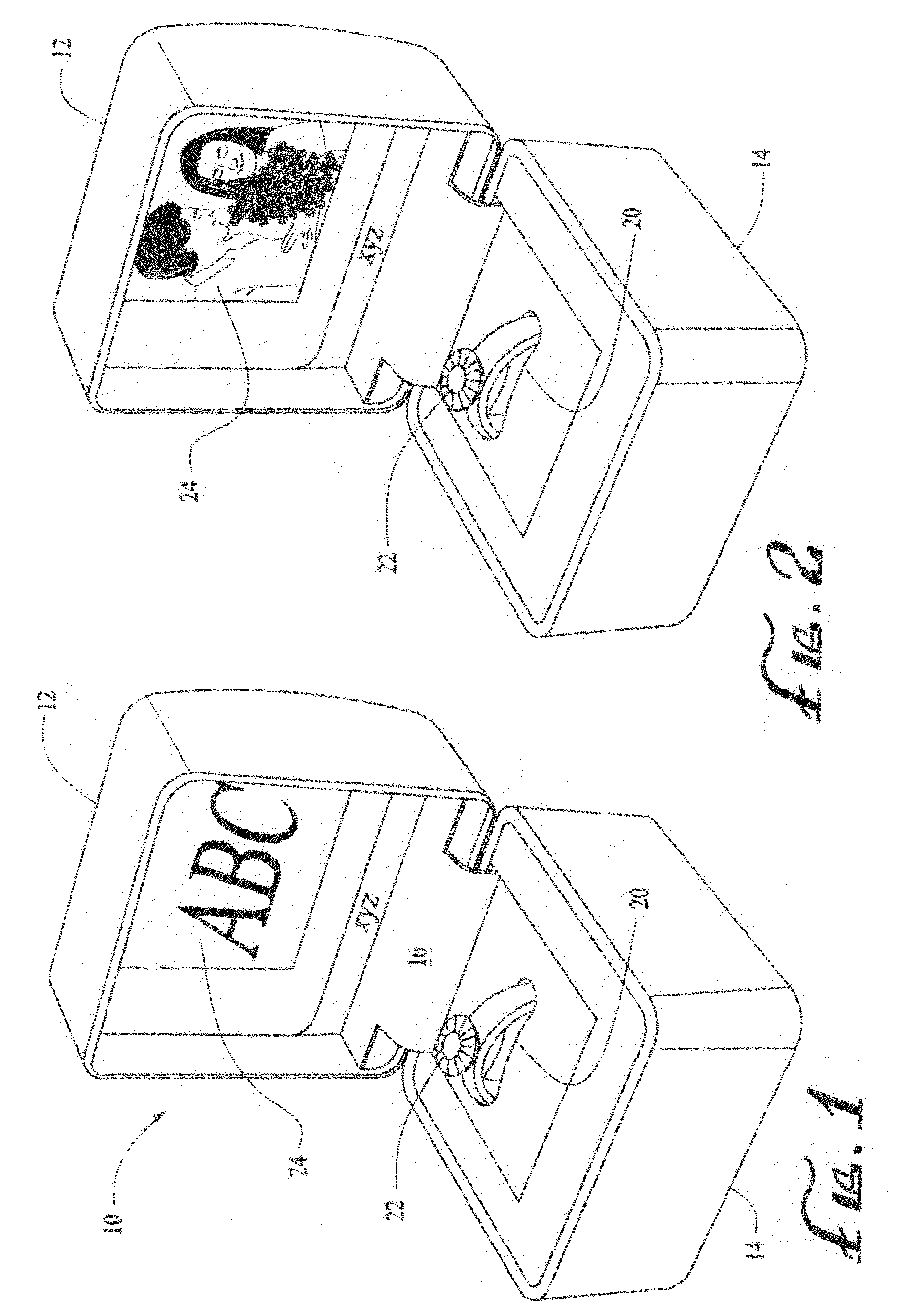 Jewelry box with electronic display apparatus