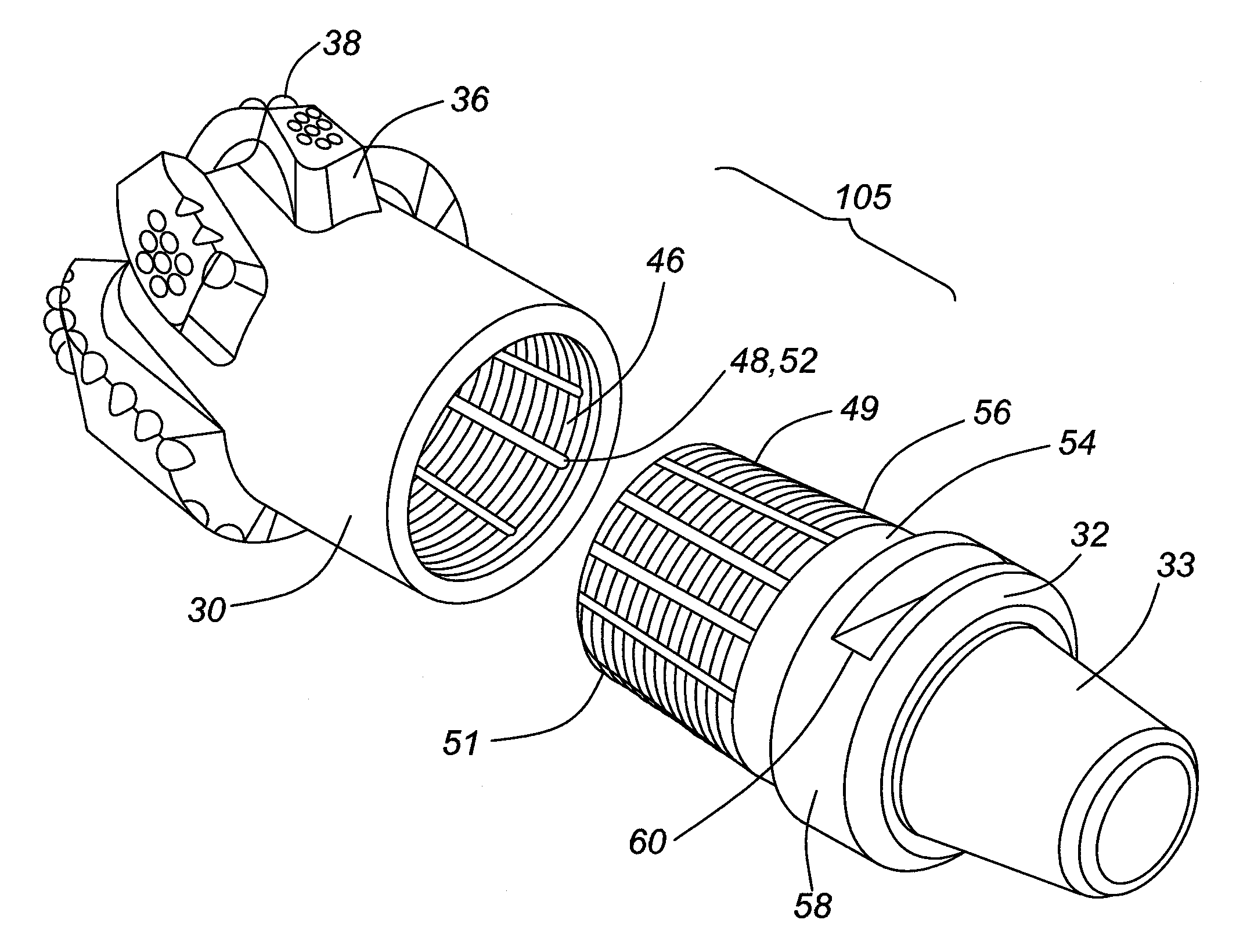 Drill bit assembly having electrically isolated gap joint for electromagnetic telemetry