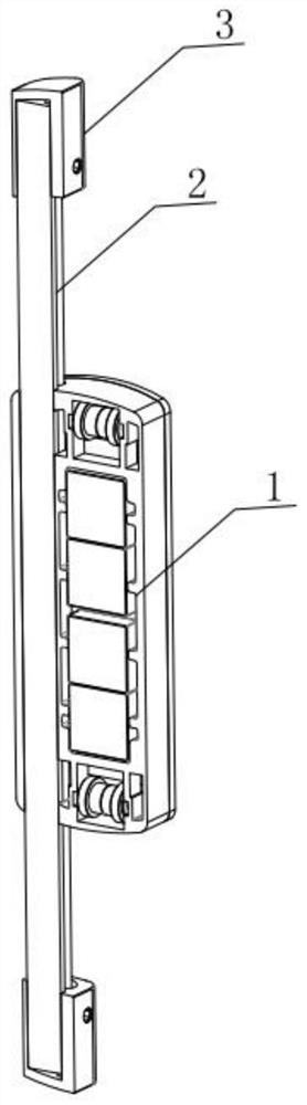 External control mechanism for hollow built-in louver glass window