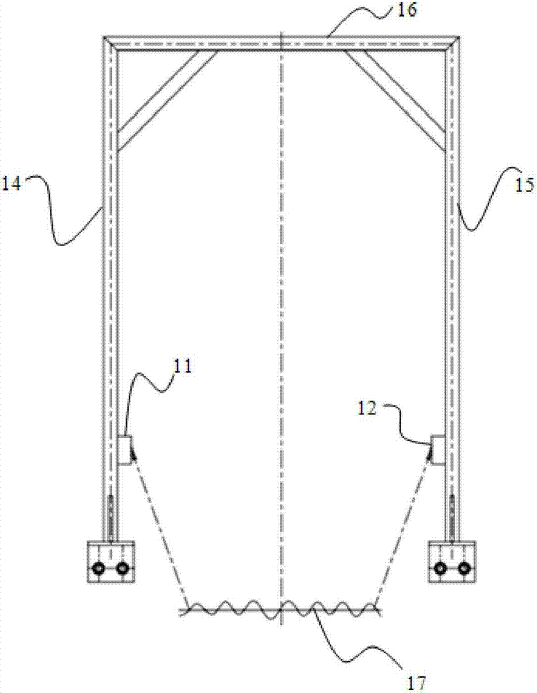 Built-in water-cooling and dust-removing device for fuel tank of road-header