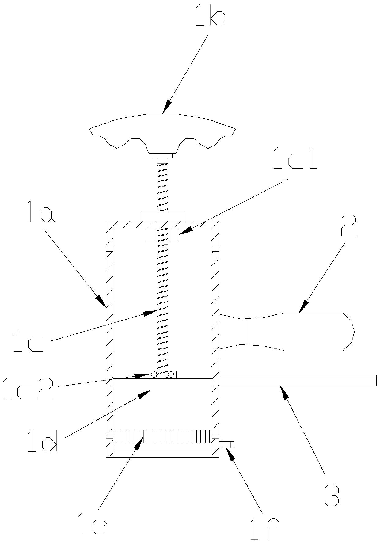 Hand-held noodle press