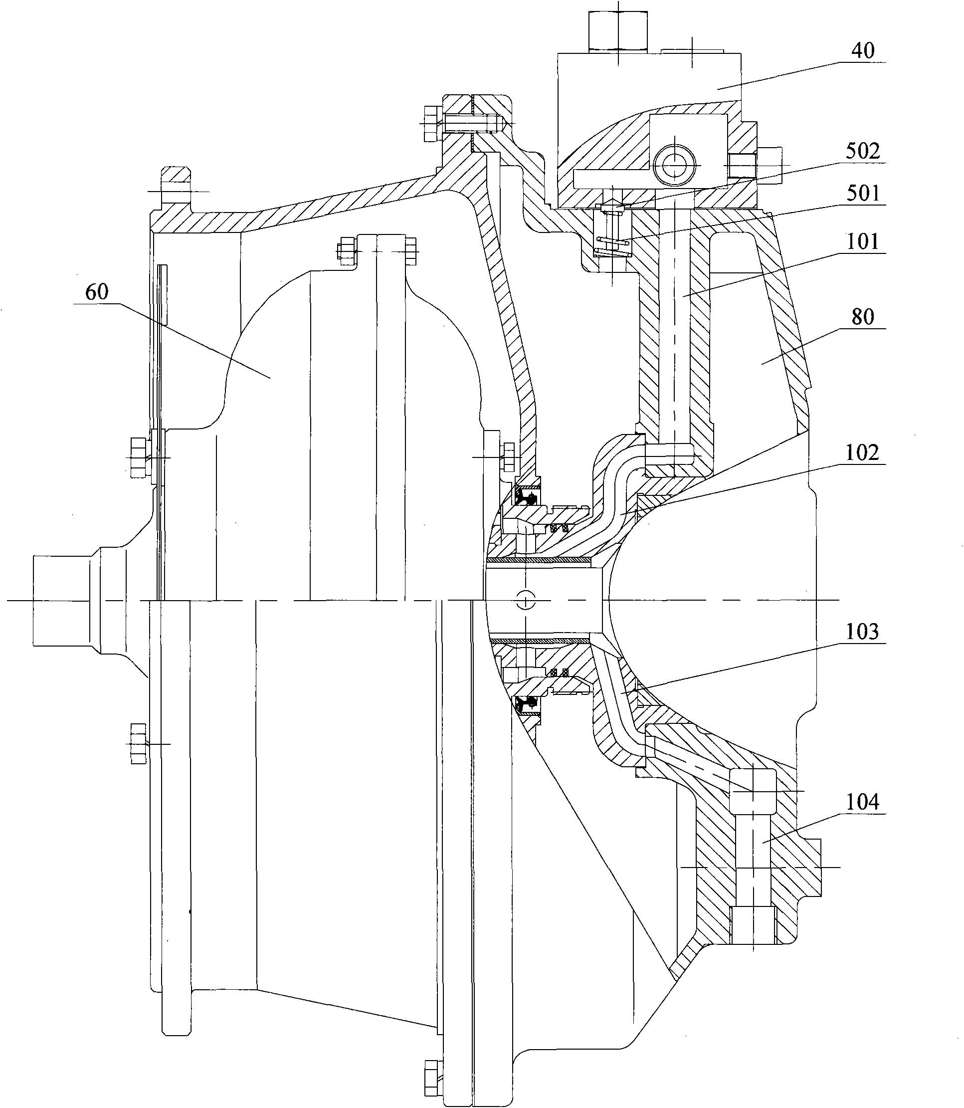 Loader and circular cooling and lubricating system of torque converter thereof