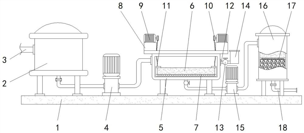 Waste liquid treatment device for black silicon production