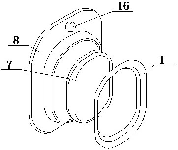 A kind of window frame structure for aircraft composite damping plate and installation method thereof