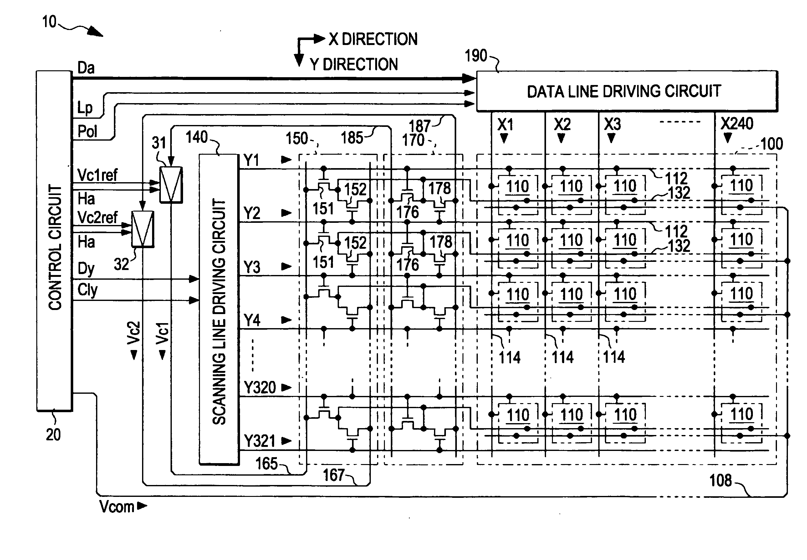 Electro-optical device, driving circuit, and electronic apparatus
