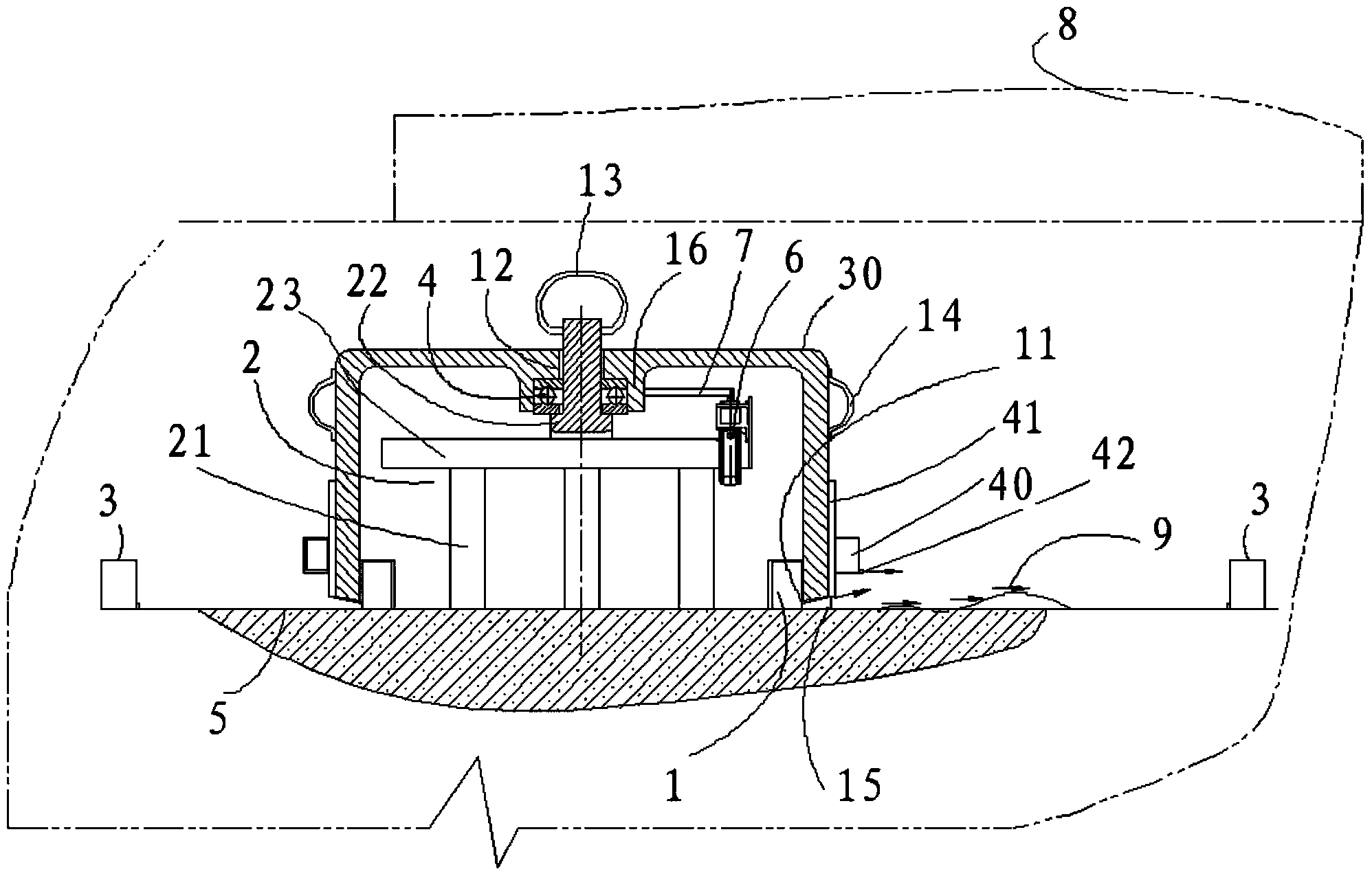 Device for measuring wall or ground flatness by lasers