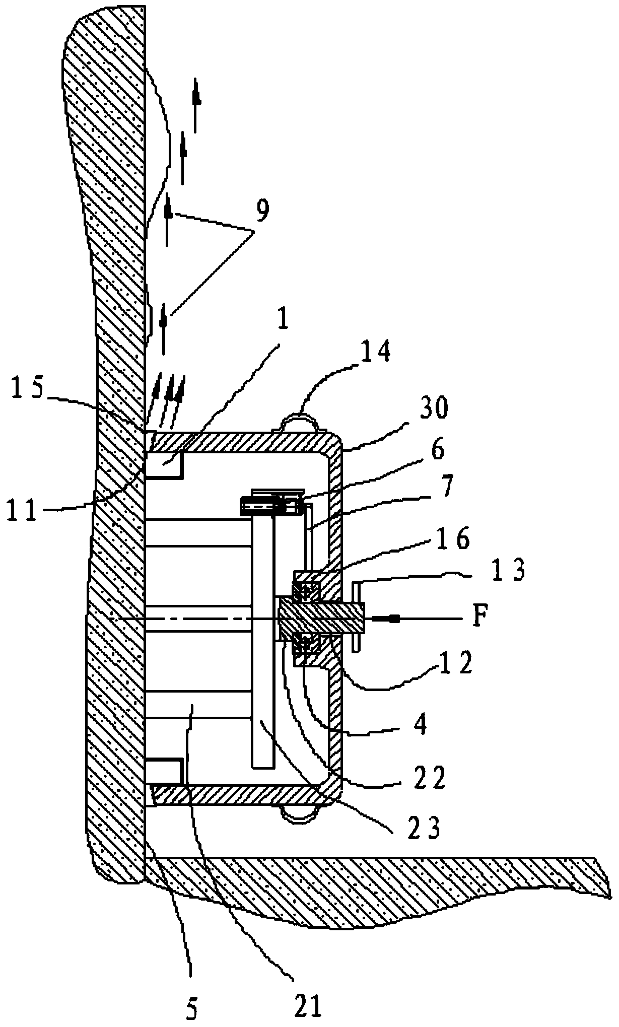 Device for measuring wall or ground flatness by lasers