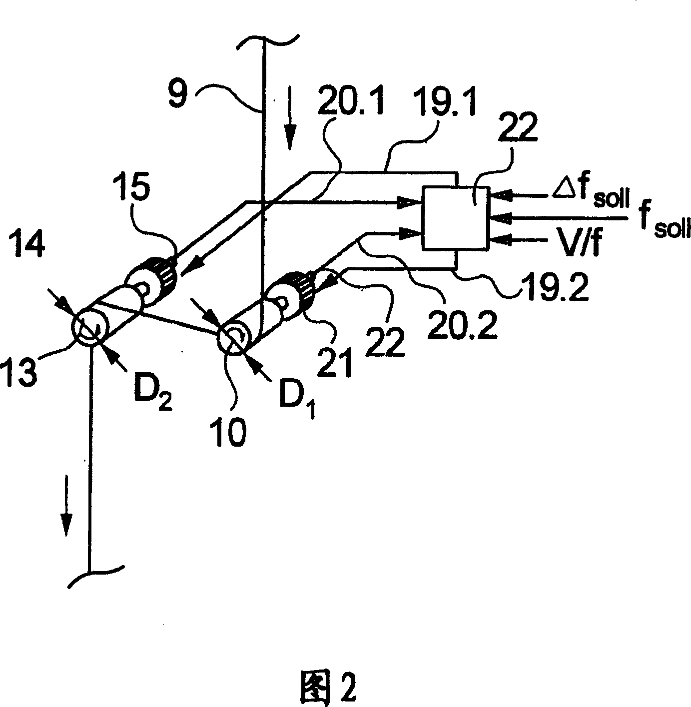 Device for spinning and winding at least one synthetic thread