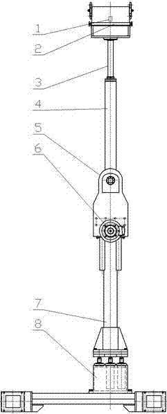 Movable automatic horizontal positioning detection arm for tunnel