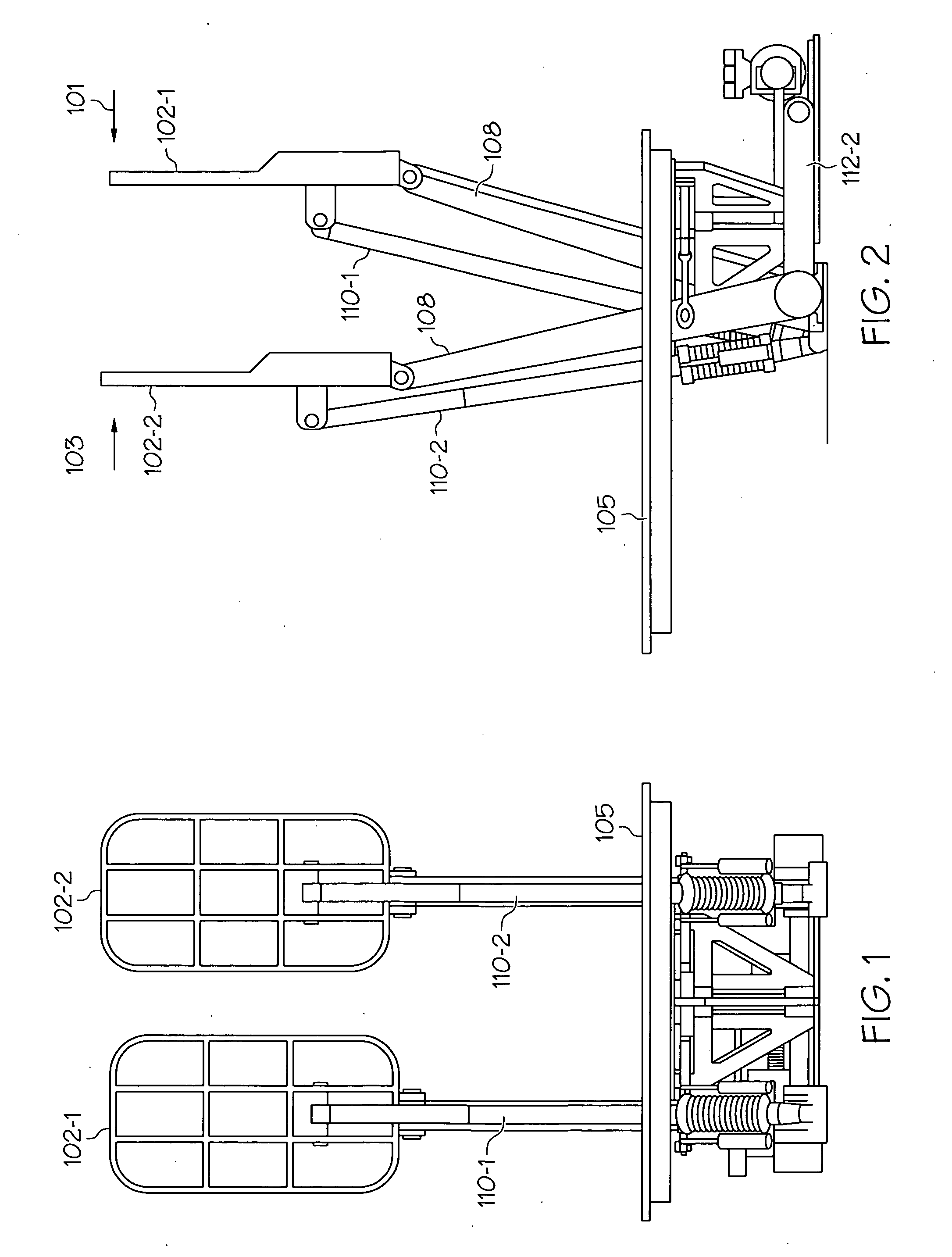 Active rudder pedal mechanism with foreign object strike tolerance and articulating brake
