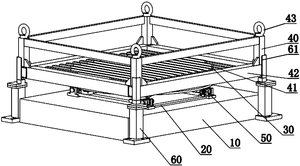 Centering weighing device and weighing method